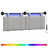 vidaXL T&ecirc;te de lit suspendue Gris nuage Tissu