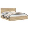vidaXL Cadre de lit Ch&ecirc;ne Sonoma 180 x 200 cm Bois Ing&eacute;nierie