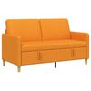 vidaXL Sofa avec rangement Jaune fonc&eacute; 152 x 78 x 87 cm Polyester