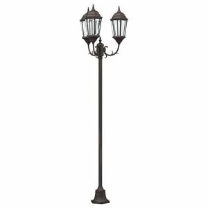 vidaXL Lumi&egrave;re de jardin 57 x 49 x 241 cm Aluminium et verre