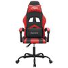 vidaXL Chaise de jeu Noir et rouge Similicuir
