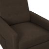 vidaXL Fauteuil inclinable Marron fonc&eacute; Tissu