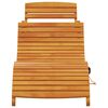 vidaXL Transat 2 pcs Marron 55 x 184 x 64cm Bois d'Acacia Massif