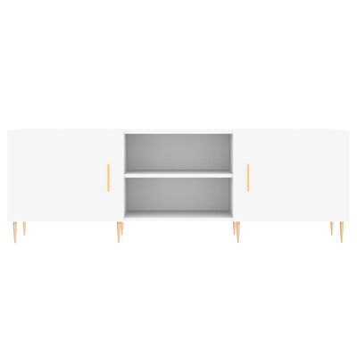 vidaXL Meuble TV blanc 150x30x50 cm bois d'ingénierie