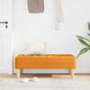 vidaXL banc Jaune fonc&eacute; 113 x 57 x 39 cm tissu