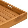vidaXL Plateau de service 50x50 cm Bois de teck massif