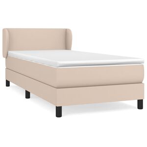 vidaXL Sommier &agrave; lattes de lit avec matelas Cappuccino 80x200 cm