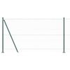 vidaXL Poteau de clôture. Vert 25 x 1,2 m (maille de 36 mm) Acier
