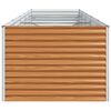 vidaXL Jardini&egrave;re sur&eacute;lev&eacute;e 485 x 100 x 68 cm Acier galvanis&eacute;