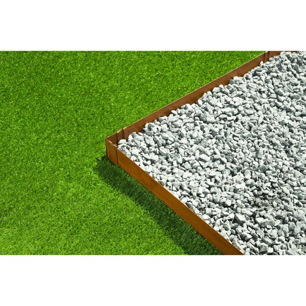 Nature Bordures de jardin 3 pcs 91,4x10,2 cm acier corten