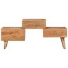 vidaXL Meuble TV 108x30x49 cm Bois d'acacia massif
