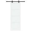 vidaXL Porte coulissante ORKDAL Blanc 83 x 232 cm Pin massif