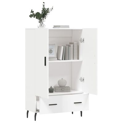 vidaXL Buffet haut blanc 69,5x31x115 cm bois d'ingénierie