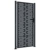 vidaXL Portail de jardin Anthracite 100x175 cm Acier Design carr&eacute;