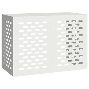 vidaXL Housse de climatiseur Blanc 100 x 50 x 70 cm Acier