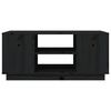 vidaXL Table basse Noir 90x49x40,5 cm Bois massif de pin