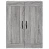 vidaXL Buffet haut Sonoma gris 69,5x34x180 cm Bois d'ing&eacute;nierie