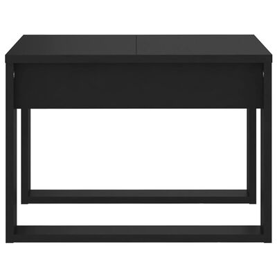 vidaXL Table d'appoint Noir 50x50x35 cm Bois d’ingénierie