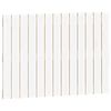 vidaXL T&ecirc;te de lit murale Blanc 82,5x3x60 cm Bois massif de pin