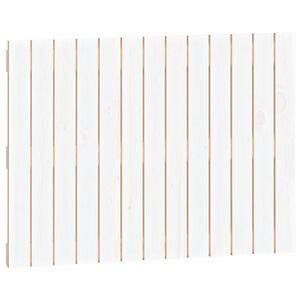 vidaXL T&ecirc;te de lit murale Blanc 82,5x3x60 cm Bois massif de pin