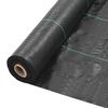 vidaXL Toile de paillage PP 2 x 100 m Noir