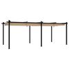 vidaXL Tonnelle de jardin avec toit r&eacute;tractable taupe 3x6 m aluminium