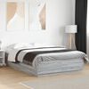 vidaXL Cadre de lit sans matelas sonoma gris 140x200 cm