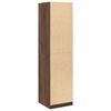 vidaXL Garde-robe ch&ecirc;ne marron 50x50x200 cm bois d'ing&eacute;nierie
