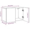 vidaXL Meuble TV mural chêne artisanal 60x30x41 cm