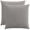 vidaXL Housse de coussin 2 pcs HEERLEN Gris clair 60 x 60 cm