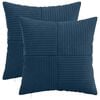 vidaXL Housse de coussin 2 pc ALMELO Bleu marine 40 x 40 cm