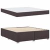 vidaXL Cadre de lit avec matelas Marron fonc&eacute; 180 x 200 cm tissu
