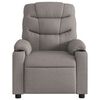 vidaXL Fauteuil de massage inclinable Taupe Tissu