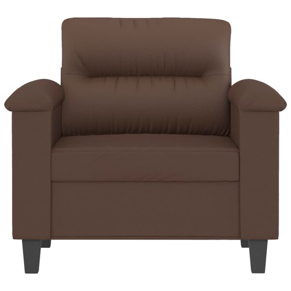 vidaXL Fauteuil Marron 60 cm Similicuir