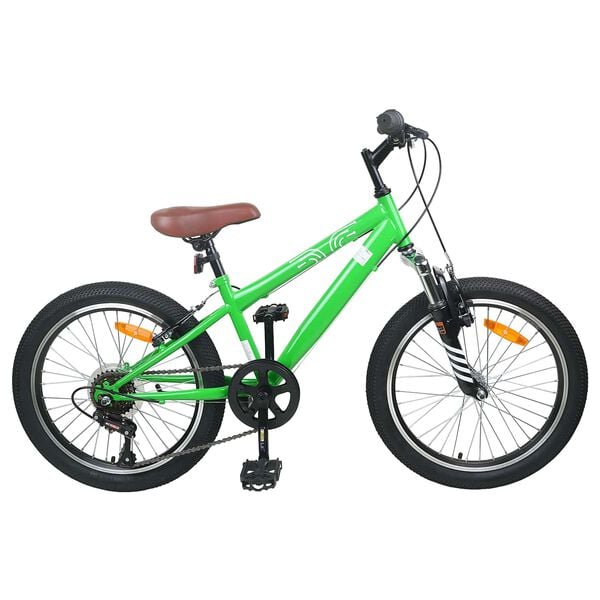 vidaXL Kids Mountain Bike 20 Pouces 6-Speed pour 5-8 ans Vert