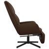 vidaXL Chaise de relaxation avec repose-pieds Marron Similicuir