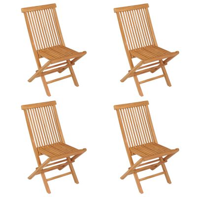 vidaXL Ensemble à manger de jardin 5 pcs Bois de teck massif