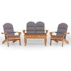 vidaXL Ensemble de salon de jardin Adirondack 4 pcs bois acacia solide