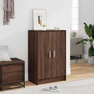 vidaXL Meuble &agrave; chaussures Ch&ecirc;ne marron 60x35x92 cm Bois d'ing&eacute;nierie