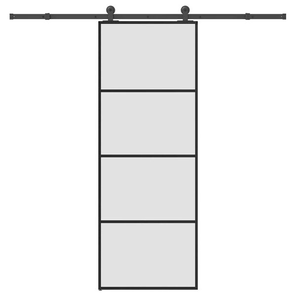 vidaXL Porte coulissante avec kit de quincaillerie 76x205 cm Verre ESG
