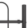vidaXL Clôture de jardin Gris 1,7 x 0,6 m Acier peint par poudre