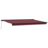 vidaXL Auvent r&eacute;tractable automatique bordeaux 300x250 cm