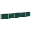 vidaXL Jardin sur&eacute;lev&eacute; Vert 400 x 40 x 55 cm Acier galvanis&eacute;