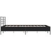 vidaXL Cadre de lit sans matelas noir 120x200 cm
