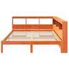 vidaXL Lit bibliothèque sans matelas cire marron 140x190 cm pin massif