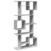 vidaXL Biblioth&egrave;que gris b&eacute;ton 92x29x188 cm bois d'ing&eacute;nierie