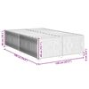 vidaXL Cadre de lit sans matelas gris foncé 120x190 cm velours