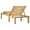 vidaXL Chaise longue de jardin avec table Bois de pin imprégné