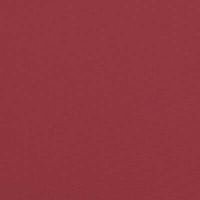 vidaXL Coussin de palette 80x80x12 cm rouge bordeaux tissu