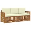 vidaXL Ensembles de canap&eacute;s 3 pc Bois d'Acacia Massif